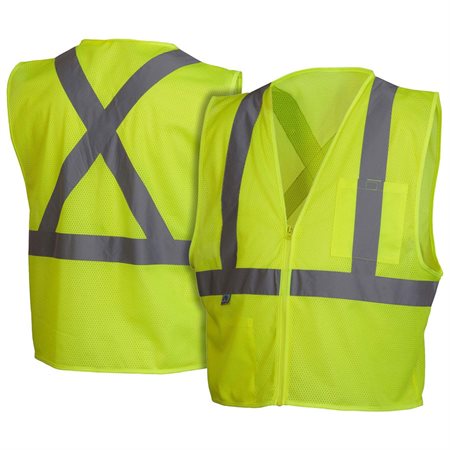 SAFETY VEST HI-VIS LIME *MED