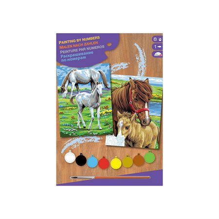 Paint by numbers junior 2 packs - Horses