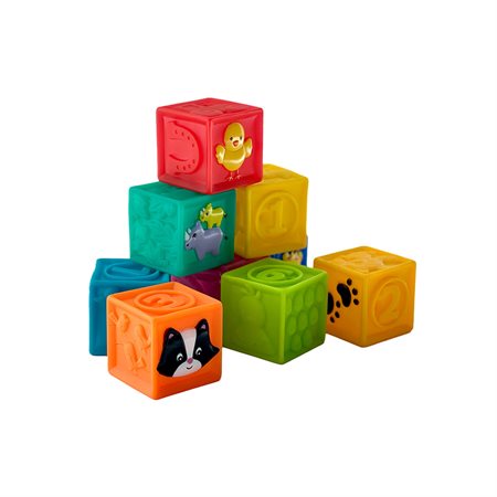 Pakö - Colored soft blocks 9 pieces