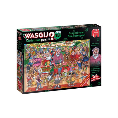 2 X 1000 Pieces WASGIJ Puzzles - Gingerbread Showstopper