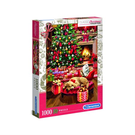 1000 piece puzzle - Christmas by the fire