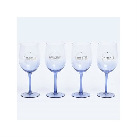 Set of 4 wine glasses