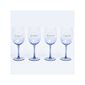 Ensemble de 4 verres à vin avec cartes de discussion