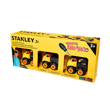 Stanley Jr. - Ensemble 3 camions à démonter