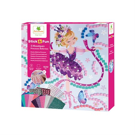 Stick'N Fun - Large 5 Mosaics Ballerina Princess