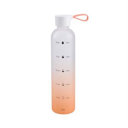 Tritan Peach Motivational Water Bottle