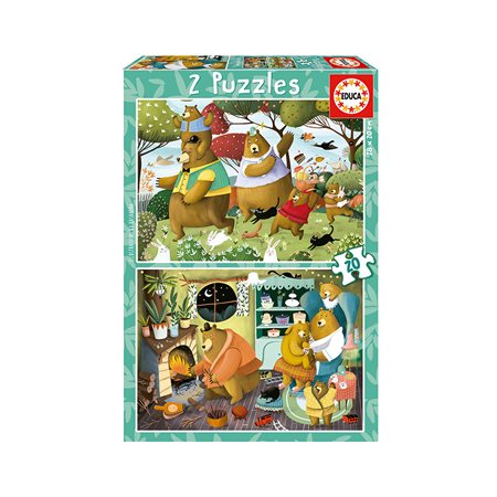 2x20 pieces puzzles - Forest Tales