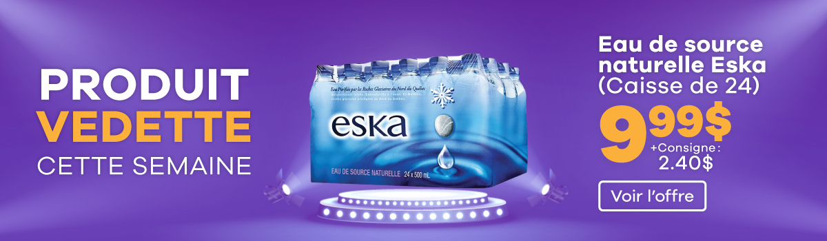 Eau de source naturelle Eska