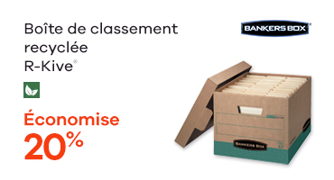 Boîte de classement recyclée
