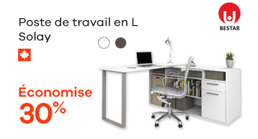 Poste de travail en L