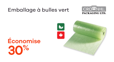 Emballage a bulles vert